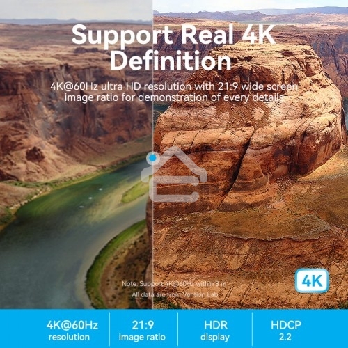 Кабель Vention HDMI High speed v2.0 with Ethernet 19M/19M - 15м