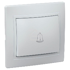 Выключатель 1-кл. СП КВАРТА проход. 10А IP20 ВСп10-1-0-КБ белый ИЭК EVK12-K01-10-DM