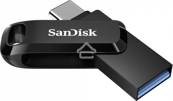 Флешка USB SanDisk DDC3 Ultra Dual Go (SDDDC3-064G-G46), 64Gb, USB 3.1/USB Type-C, R/W 150/30, черный