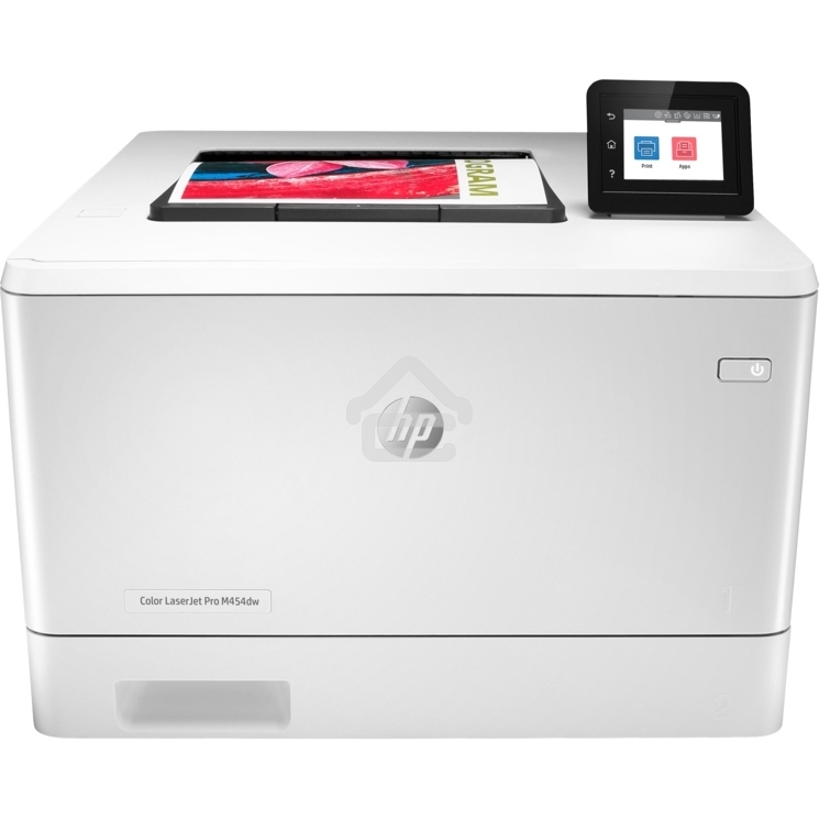 Принтер лазерный HP Color LaserJet Pro M454dw (W1Y45A#B19), А4, цветной, печ. до 27 стр/мин., 600 x 600 dpi, USB, RJ-45, Wi-Fi, BlueTooth, Air Print, Mopria