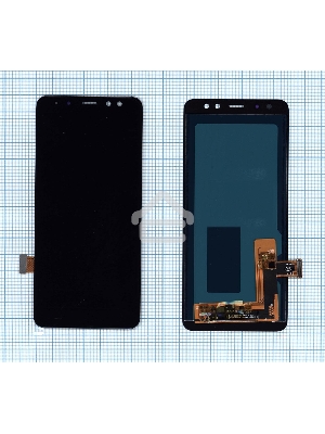 Дисплей для Samsung Galaxy A8 (2018) SM-A530F в сборе с тачскрином (OLED) черный