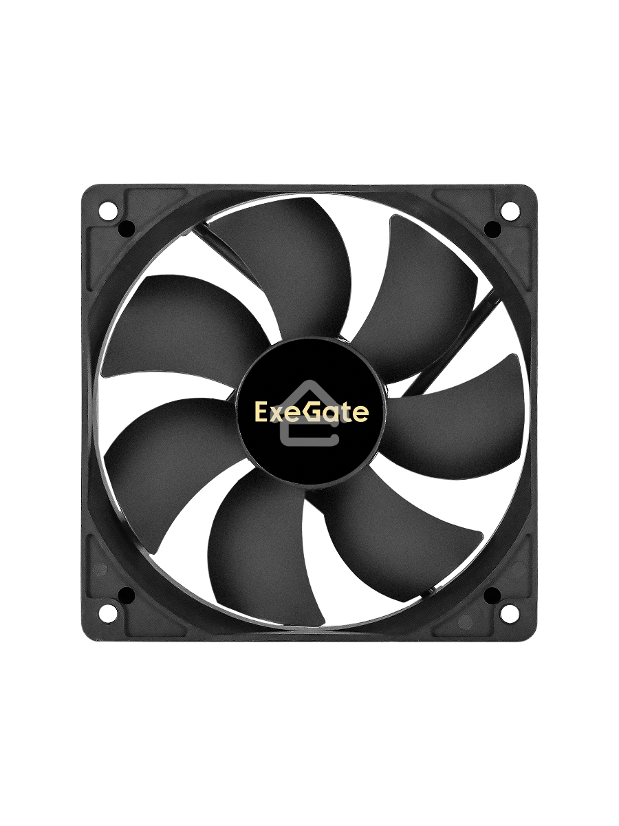 Вентилятор для корпуса ExeGate ExtraPower EP12025B2P черный, 120 мм, 1850 об/мин, 30 дБ, 3 pin