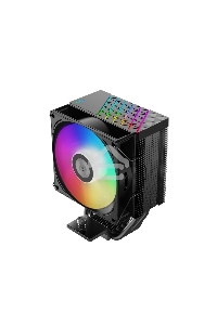 Кулер PCCooler R400 ARGB BK S115X/1200/1700/AM4/AM5 (TDP 180W, 90mm ARGB Fan, 4 тепловые трубки 6мм, 650-2200RPM, 28,3dBa)