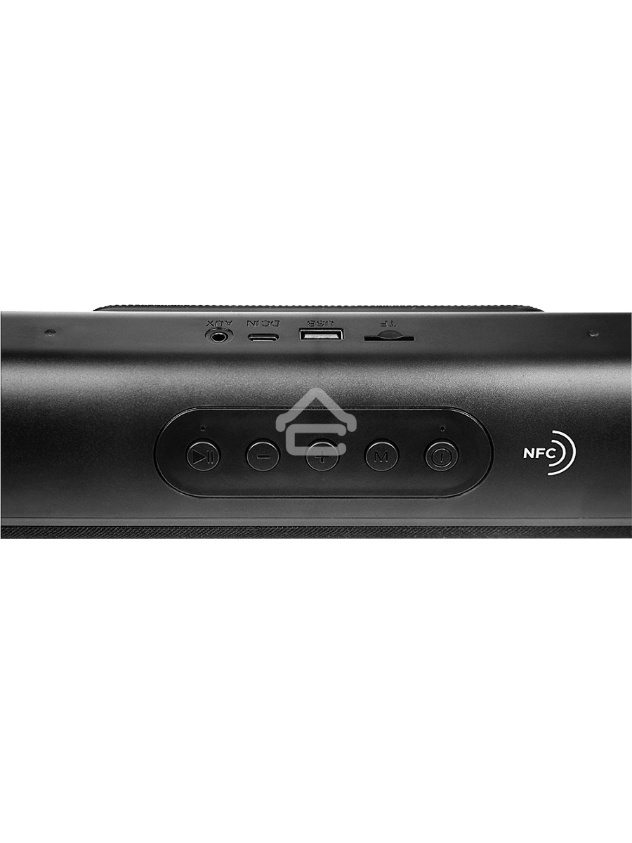 Колонка портатитвная Ural ТТ М100+ черный 6W 1.1 BT/3.5Jack/USB-C 10м 1200mAh (без.бат) (УРАЛ ТТ М100+ ЧЕРНЫЙ)