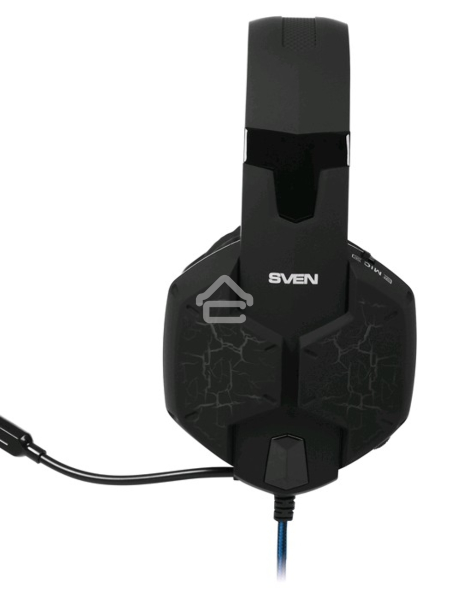 Гарнитура SVEN AP-U980MV, черный-синий (USB, LED, 7.1, 2.2m)