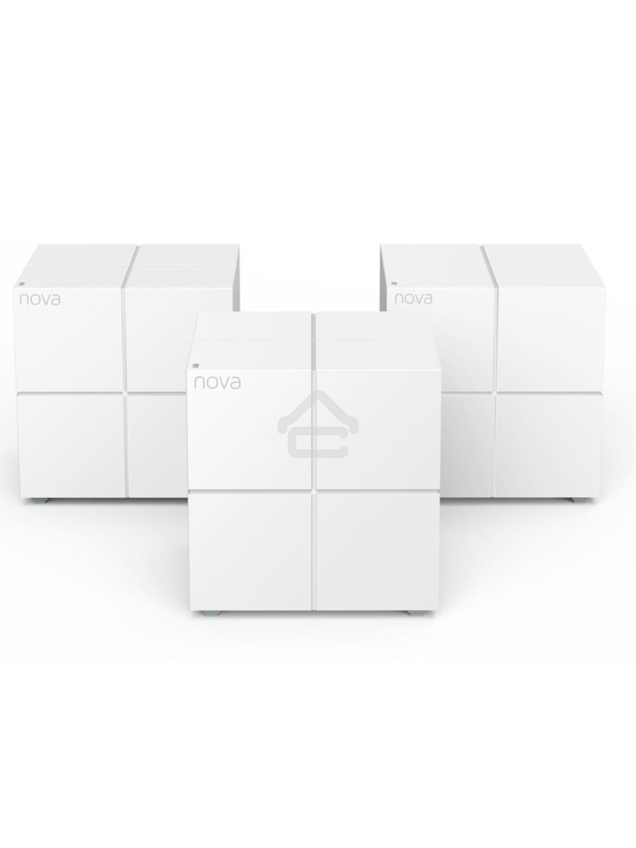 Tenda nova MW6 ( 3 роутера) АС1200 Двухдиапазонная Wi-Fi Mesh система, 2 порта gigabit ethernet RJ45