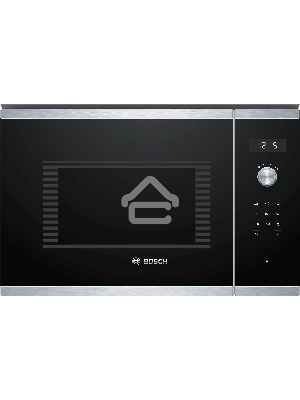 Микроволновая печь встраиваемая Bosch BFL554MS0 нержавеющая сталь/чёрный, 25 л, 900 Вт, переключатели - поворотный механизм/сенсор