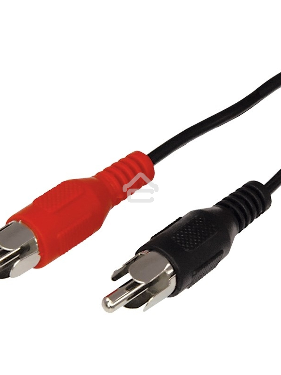 Шнур Rexant 2 RCA - 2 RCA, 3 м, черный (10 шт./уп.)