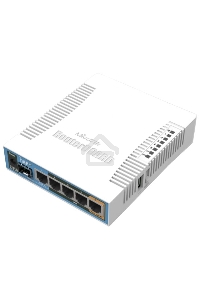Сетевое оборудование MikroTik RB962UiGS-5HacT2HnT Роутер 2.4+5ГГц, 802.11a/b/g/n/ac, 5x Ethernet 1G, 1x SFP