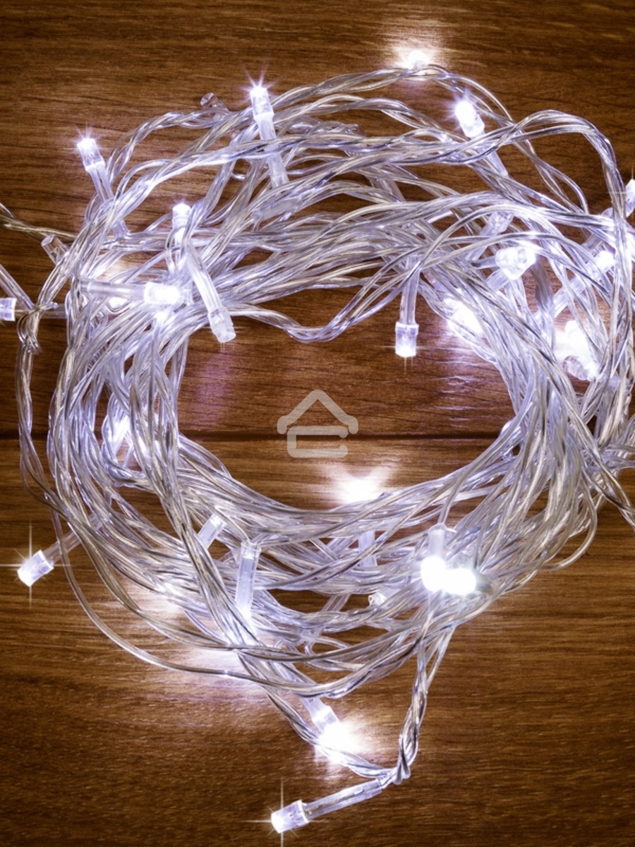 Гирлянда Твинкл-Лайт 20 м, прозрачный ПВХ, 160 LED, цвет белый