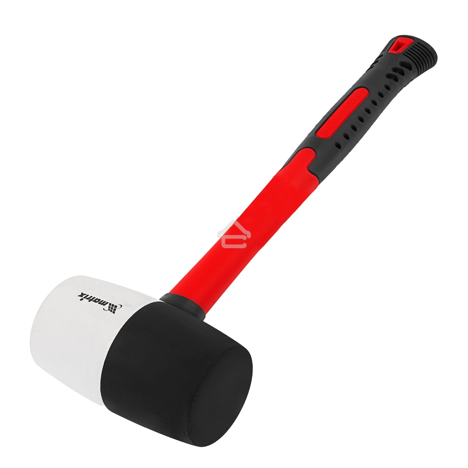 Киянка резиновая Matrix 11173, 910 г, черно-белая резина, фибергласовая рукоятка