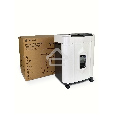 Шредер Heleos АП20-5 белый/черный с автоподачей (секр.P-5) перекрестный 131лист. 20лтр. скрепки скобы пл.карты