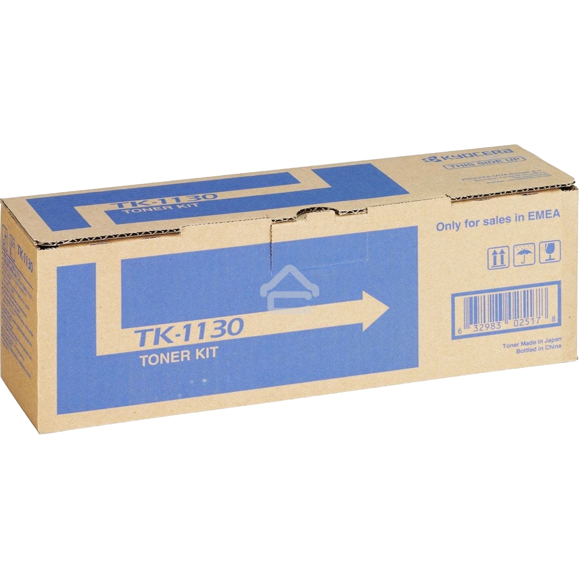 Картридж лазерный Kyocera TK-1130 (1T02MJ0NL0/1T02MJ0NLC) черный для FS-1030MFP/DP/1130MFP, M2030dn/PN/M2530dn 3000 стр.