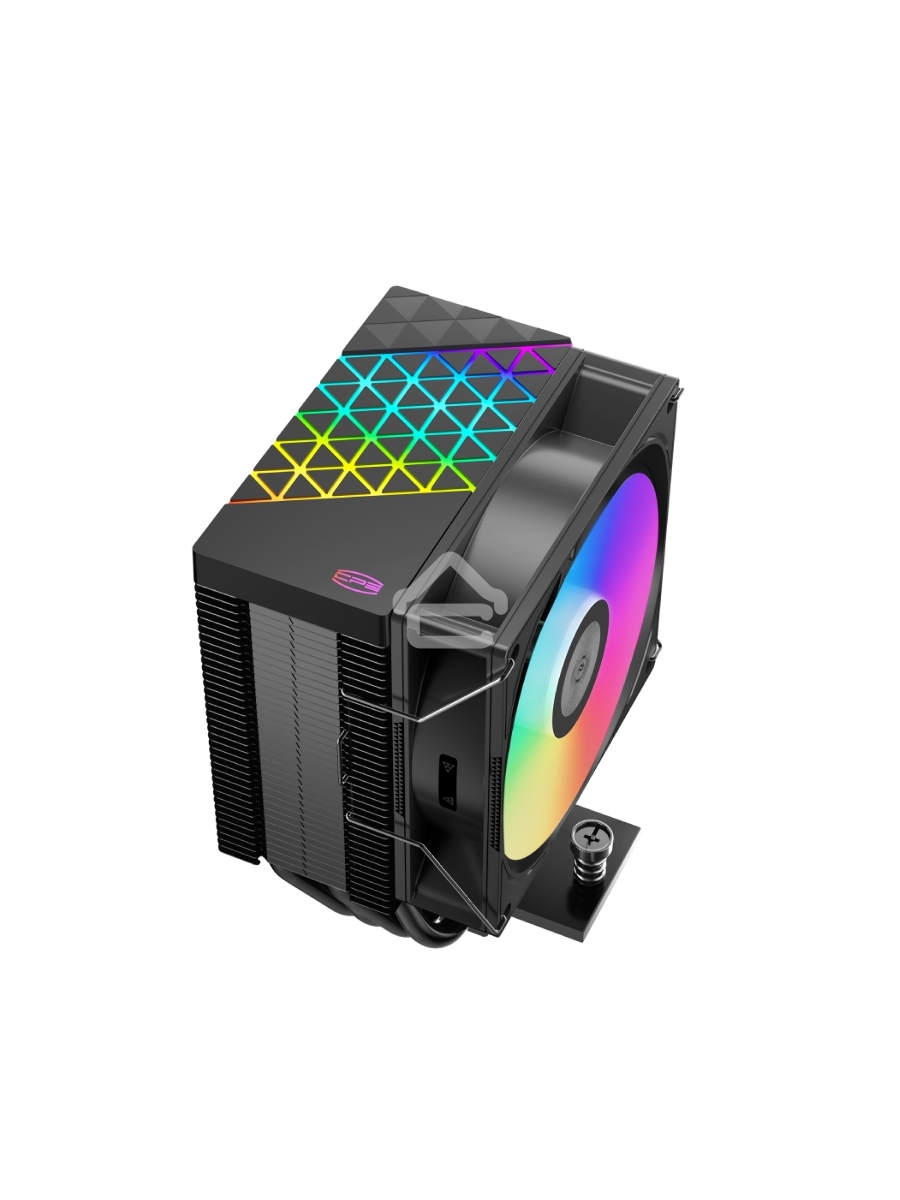 Кулер PCCooler R400 ARGB черный 92мм алюминий+медь 2200r[m 30db 4-pin 180W 133мм