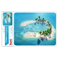 Коврик для мыши Buro BU-M10017 рисунок/остров