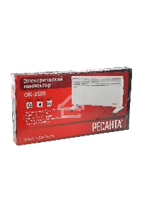 Конвектор Ресанта ОК-2500 белый, 2500 Вт, 30 м2, термостат