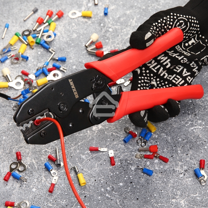 Кримпер Rexant HT-336 N для обжима изолированных и неизолированных гильз 1.5-10.0 мм²