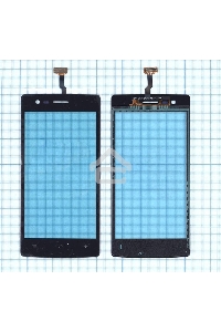 Сенсорное стекло (тачскрин) для OPPO Neo 5 (2015), черное