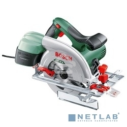Дисковая пила Bosch PKS 55 А, 1200 Вт зеленый/черный