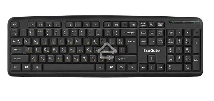 Клавиатура проводная ExeGate LY-331L (EX263906RUS), USB, черный