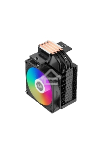 Кулер PCCooler R400 ARGB BK S115X/1200/1700/AM4/AM5 (TDP 180W, 90mm ARGB Fan, 4 тепловые трубки 6мм, 650-2200RPM, 28,3dBa)