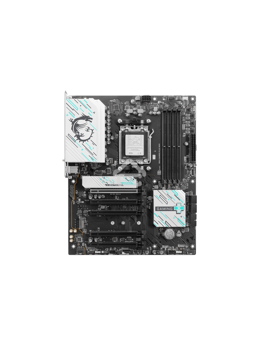 Материнская плата MSI B840 GAMING PLUS, Socket AM5, AMD B840, 4xDDR5, 4xSATA, 2xM.2, 1xPCI-E 4.0 x16, 1xPCI-E 3.0 x4, 3xPCI-E 3.0 x1, 1xHDMI, 1x 2.5Gb LAN, 4xUSB-A 2.0, 2xUSB-A 5Gbps, 1xUSB-C 5Gbps, 1xUSB-A 10Gbps, 1xUSB-C 10Gbps, 3x3.5 мм, 7.1, ATX