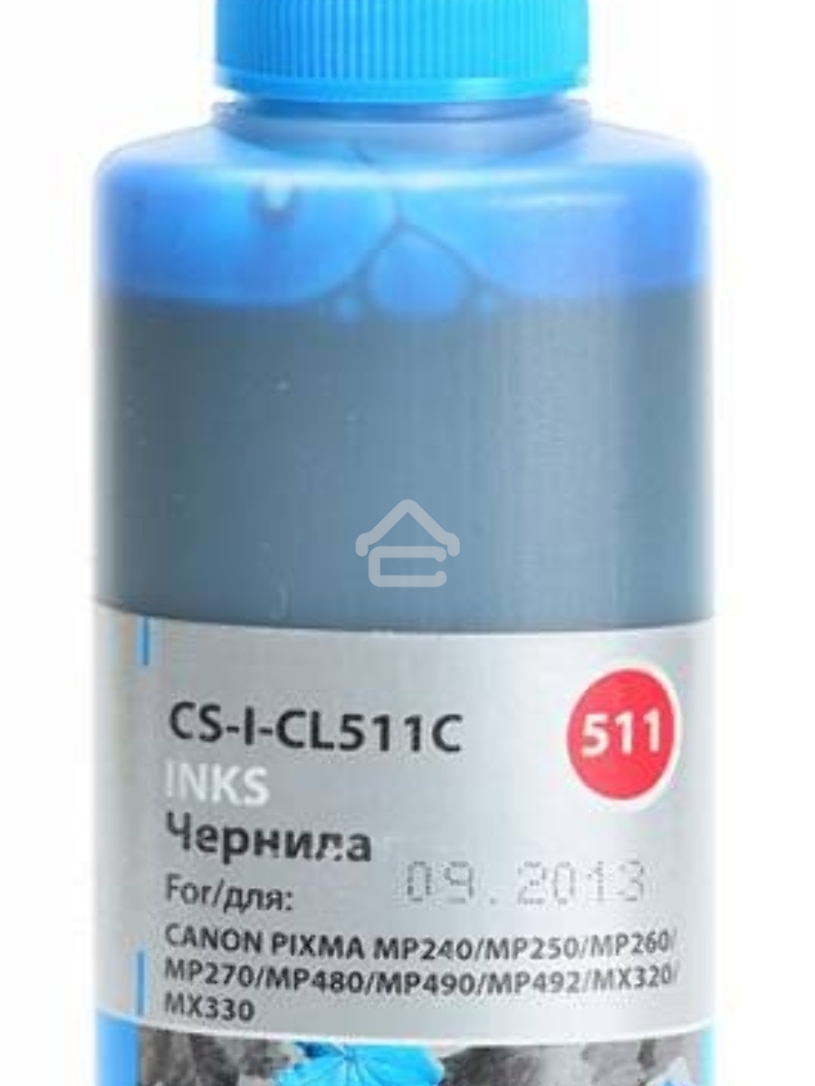 Чернила Cactus CS-I-CL511C голубой (100мл) Canon PIXMA MP240/MP250/MP260/MP270/MP4800