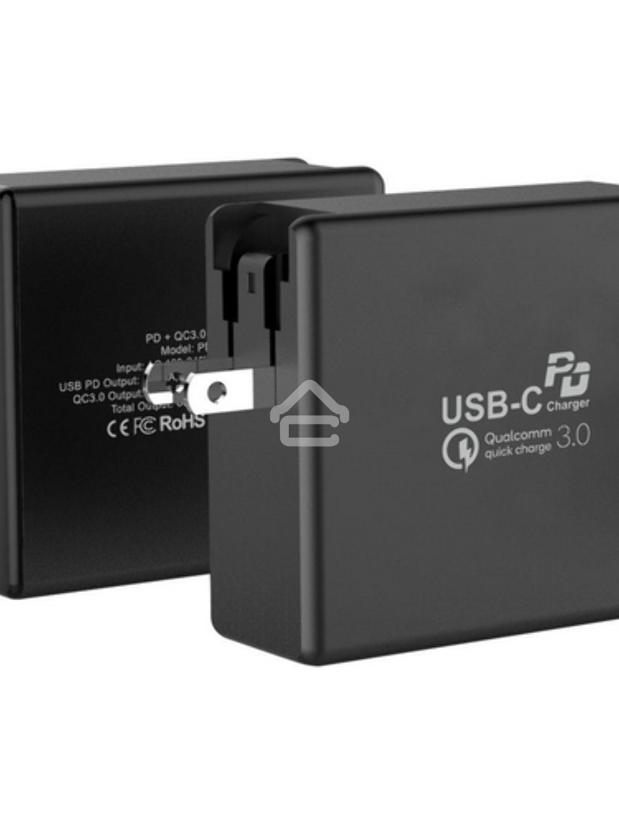 Сетевое зарядное устройство  ACD-P602W-V1B 60Вт, 2xUSB 1PD+1QC, 3.6~20В/3А RTL