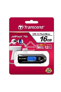 Флеш диск Transcend 16Gb Jetflash 790 TS16GJF790K USB3.0 черный