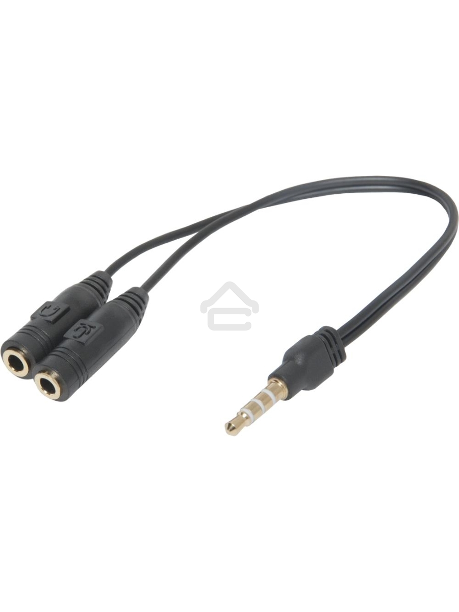 Переходник Defender Headset Jack 2*3.5jack - 3.5 4pin jack 0,15м