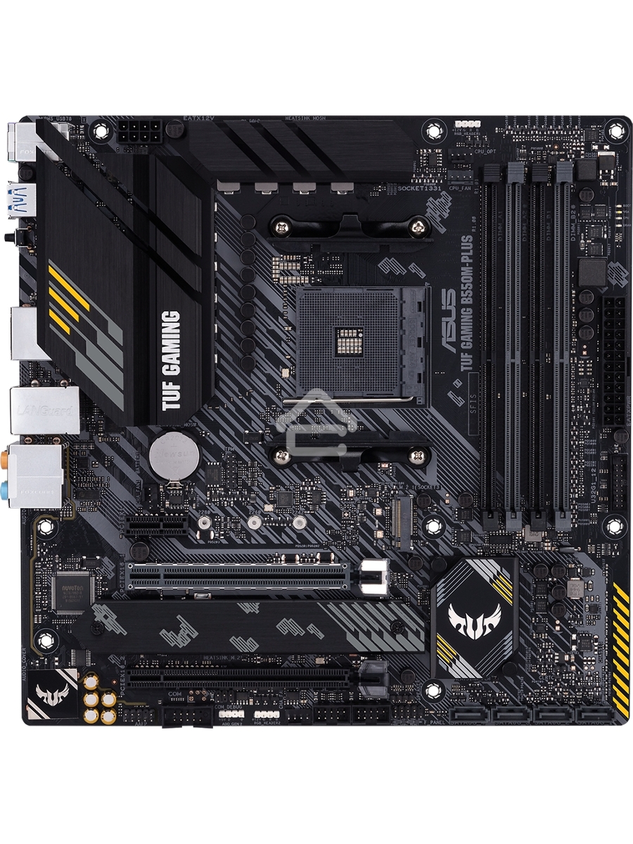 Материнская плата ASUS TUF GAMING B550M-PLUS, AM4, AMD B550, 4xDDR4, 4xSATA, 2xM.2, 1xPCIe 4.0 x16, 1xPCIe 3.0 x16, 1xPCIe x1, 1xHDMI, 1xDP, 1x 2.5Gb LAN, 4xUSB-A 3.2 Gen 1, 1xUSB-A 3.2 Gen 2, 2xUSB-A 2.0, 1xUSB-C 3.2 Gen 2, 5x3.5 мм, 7.1, mATX