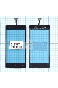 Сенсорное стекло (тачскрин) для OPPO Neo 5 (2015), черное