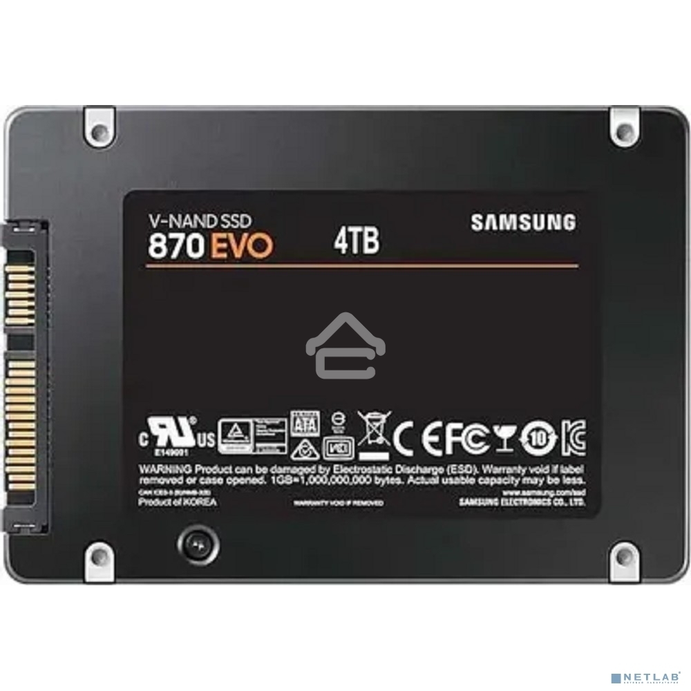 Накопитель SSD Samsung 4Tb 870 EVO, V-NAND, 2.5