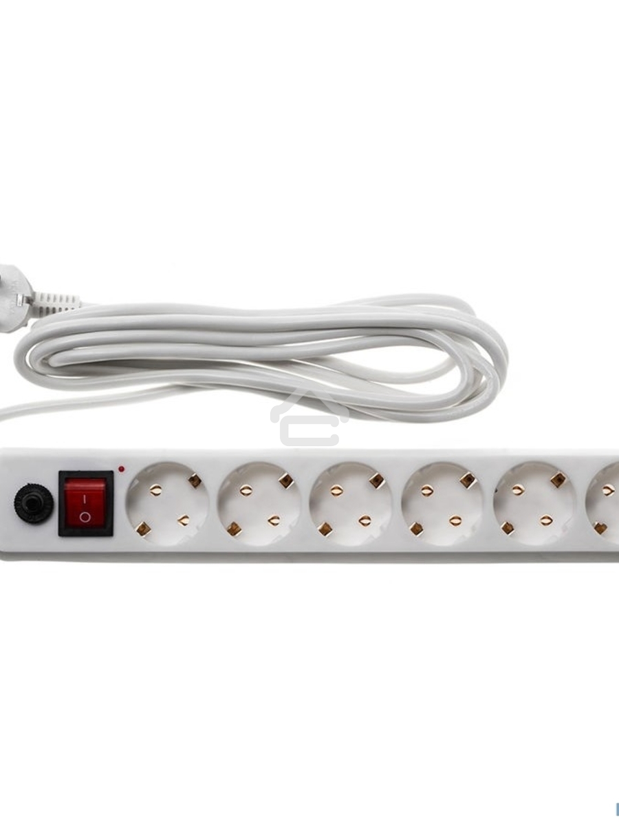 Сетевой фильтр Buro 600SH-16-3-W 3м (6 розеток) белый (коробка)