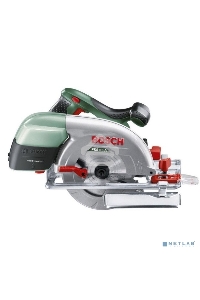 Дисковая пила Bosch PKS 55 А, 1200 Вт зеленый/черный