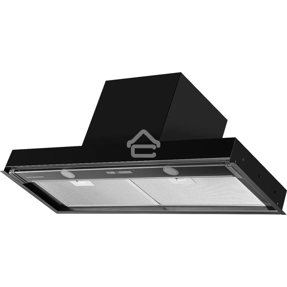 Вытяжка встраиваемая Kuppersberg Nancy S 90 черный, 90 см, 850 куб. м/ч, 42 дБ