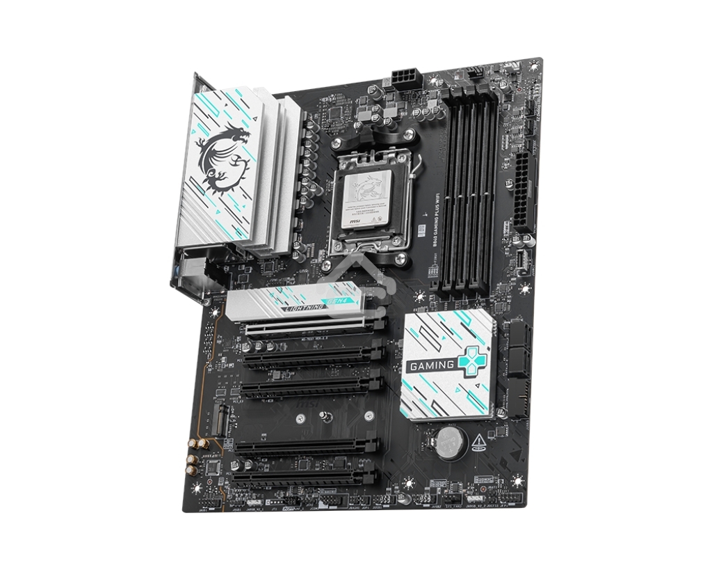 Материнская плата MSI B840 GAMING PLUS, Socket AM5, AMD B840, 4xDDR5, 4xSATA, 2xM.2, 1xPCI-E 4.0 x16, 1xPCI-E 3.0 x4, 3xPCI-E 3.0 x1, 1xHDMI, 1x 2.5Gb LAN, 4xUSB-A 2.0, 2xUSB-A 5Gbps, 1xUSB-C 5Gbps, 1xUSB-A 10Gbps, 1xUSB-C 10Gbps, 3x3.5 мм, 7.1, ATX