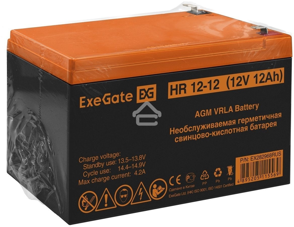 Батарея для ИБП ExeGate HR 12-12 (12V 12Ah 1251W), клеммы F2