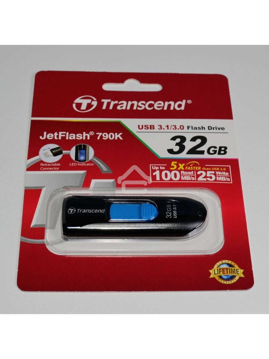Флеш диск Transcend 32Gb Jetflash 790 TS32GJF790K USB3.0 черный