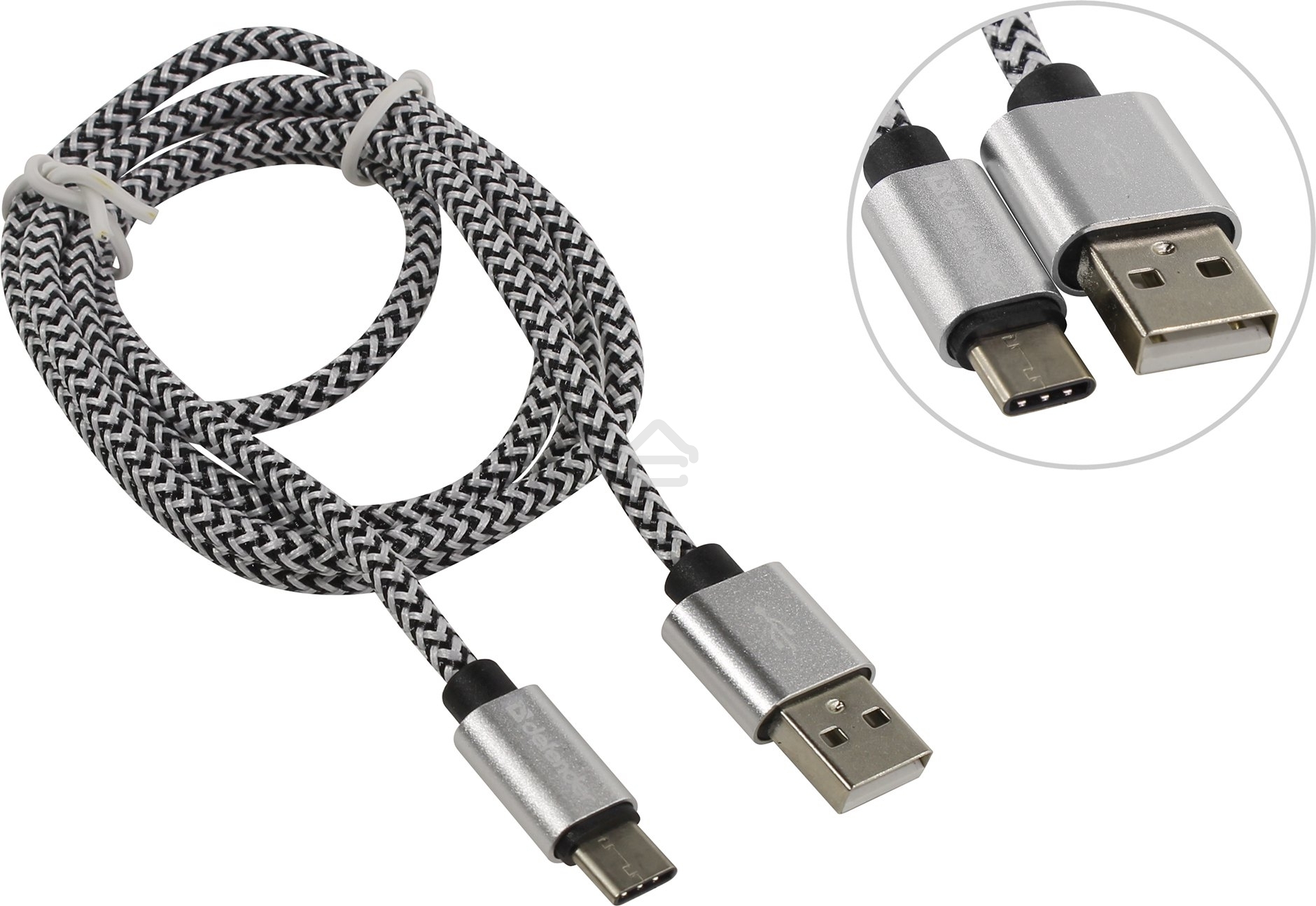Кабель Defender USB 2.0 TO Type-C 1M белый USB09-03T