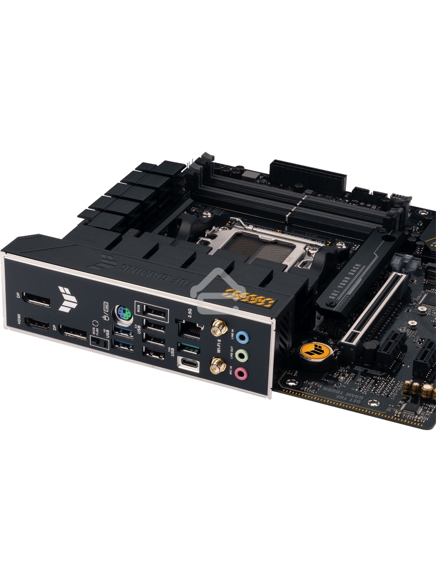 Материнская плата ASUS TUF GAMING B650M-E WIFI, AM5, AMD B650, 4xDDR5, 4xSATA, 2xM.2, 1xPCI-E 4.0 x16, 2xPCI-E x1, 2xDP, 1xHDMI, 1x 2.5Gb LAN, 1xUSB-A 3.2 Gen 2, 2xUSB-A 3.2 Gen 1, 4xUSB 2.0, 1xUSB-C 3.2 Gen 2, 3x3.5 мм, 7.1, Micro-ATX