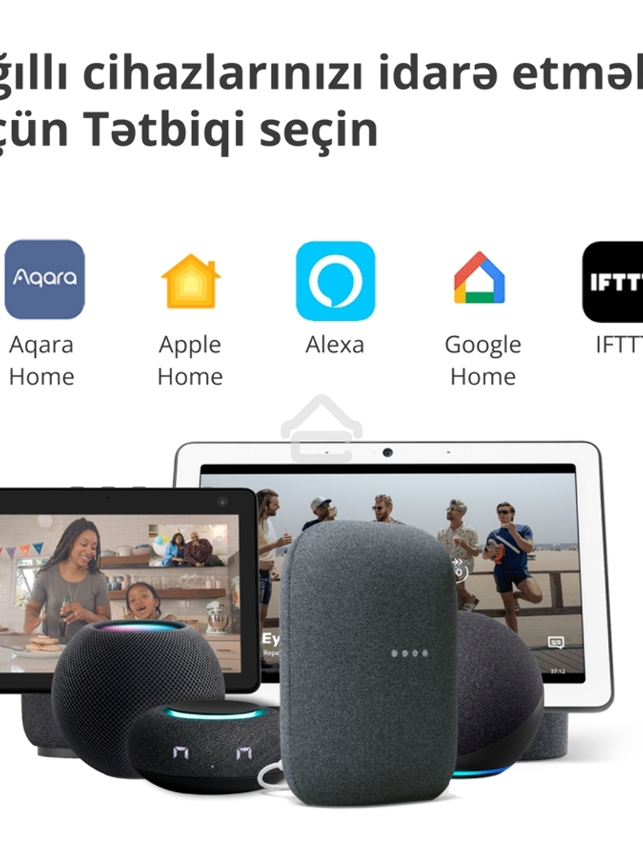 Камера AQARA Camera Hub G3/Камера+ управления/Управление жестами/Камера 360/2K 2304х1296p/Протокол связи:Zigbee/WiFi/Питание:USB-C/Цвет:белый CH-H03