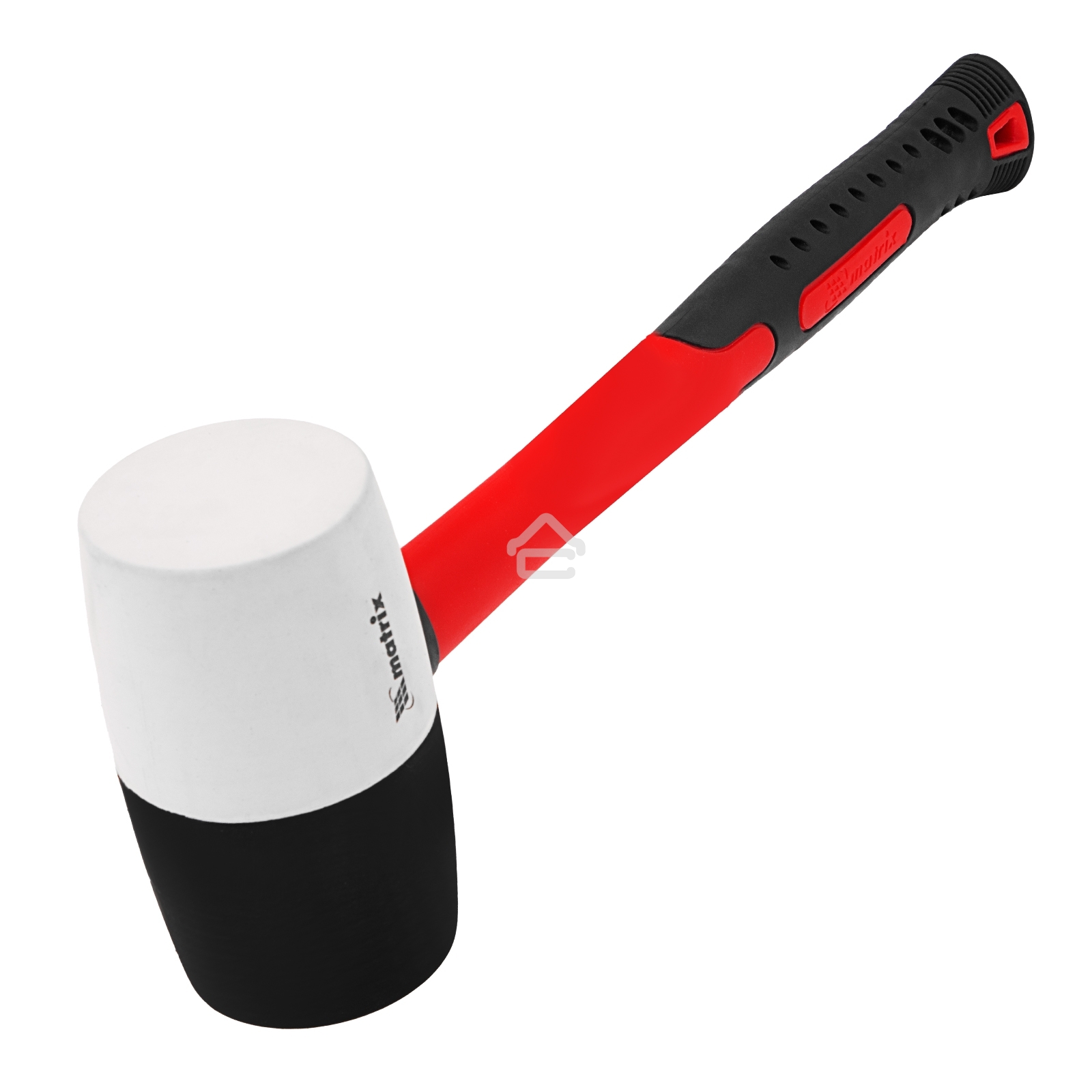 Киянка резиновая Matrix 11173, 910 г, черно-белая резина, фибергласовая рукоятка