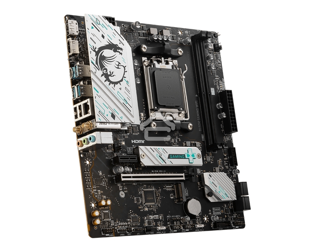 Материнская плата MSI B650M GAMING WIFI, AM5, AMD B650, 2xDDR5, 4xSATA, 2xM.2, 1xPCIe 4.0 x16, 1xPCIe 3.0 x1, 1xDP, 1xHDMI, 1x2.5Gb LAN, Wi-Fi 6E, Bluetooth 5.3, 1xUSB-C 5Gbps, 3xUSB-A 5Gbps, 2xUSB-A 2.0, 1xS/PDIF, 5x3.5 мм, 7.1, mATX
