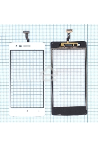 Сенсорное стекло (тачскрин) для OPPO Neo 5 (2015), белое