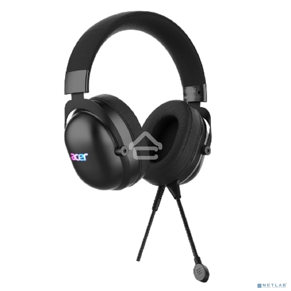 Наушники с микрофоном Acer AHW122 черный 2.1м мониторные USB оголовье (ZL.HDSCC.01U)