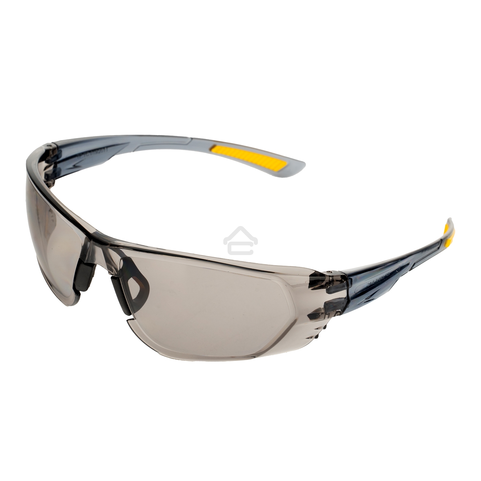 Очки защитные Denzel открытые, поликарбонатные, дымчатая линза