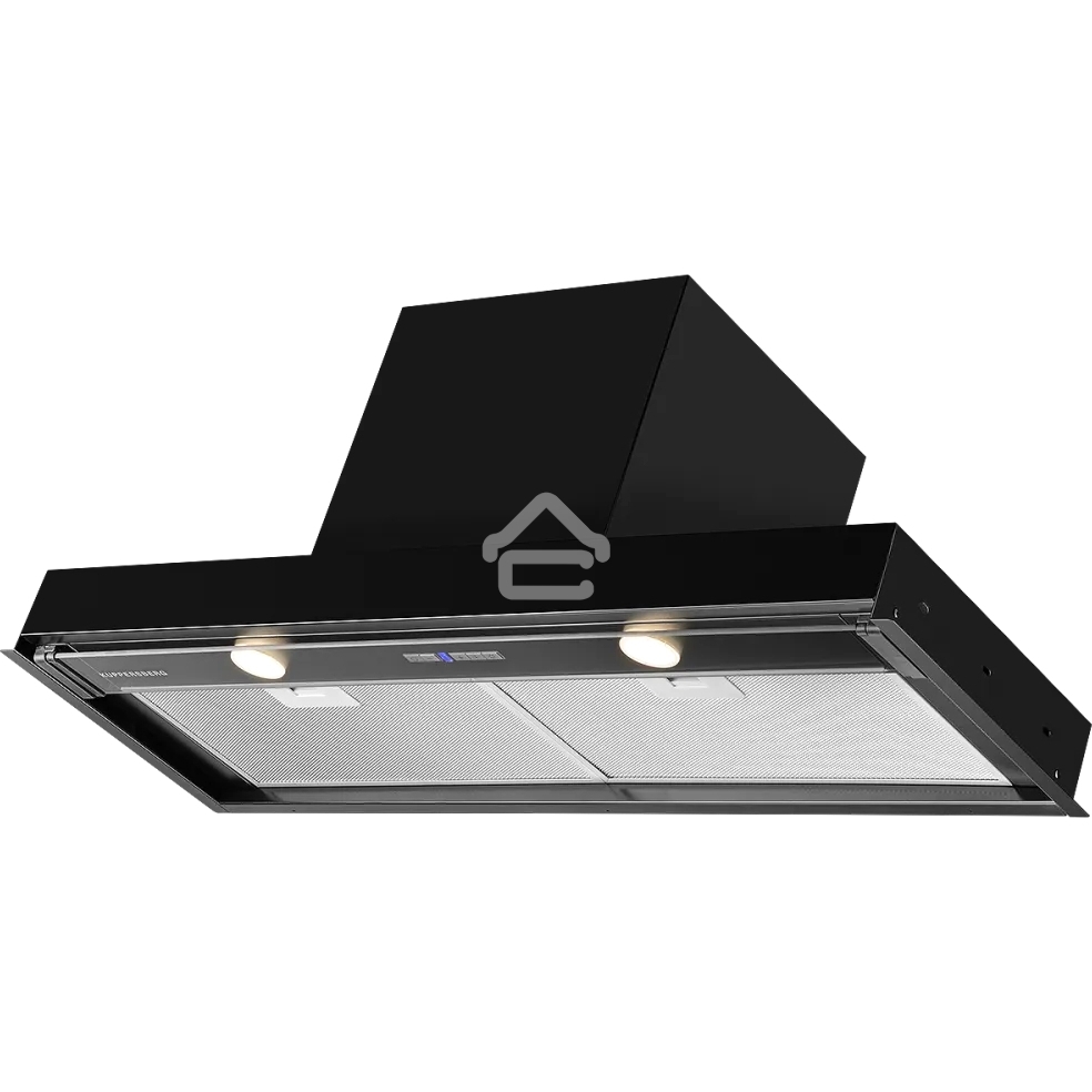 Вытяжка встраиваемая Kuppersberg Nancy S 90 черный, 90 см, 850 куб. м/ч, 42 дБ