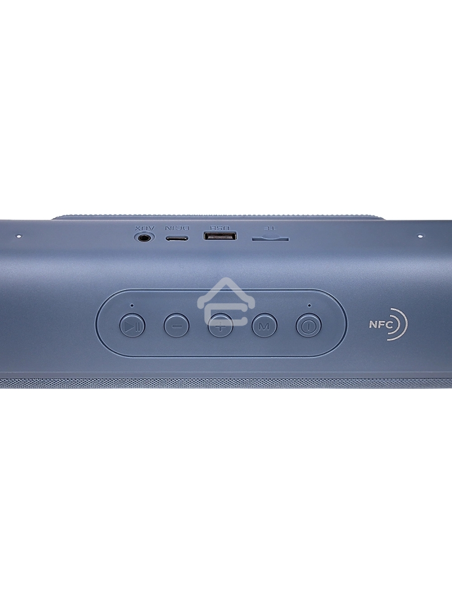 Колонка портатитвная Ural ТТ М100+ синий 6W 1.1 BT/3.5Jack/USB-C 10м 1200mAh (без.бат) (УРАЛ ТТ М100+ СИНИЙ)