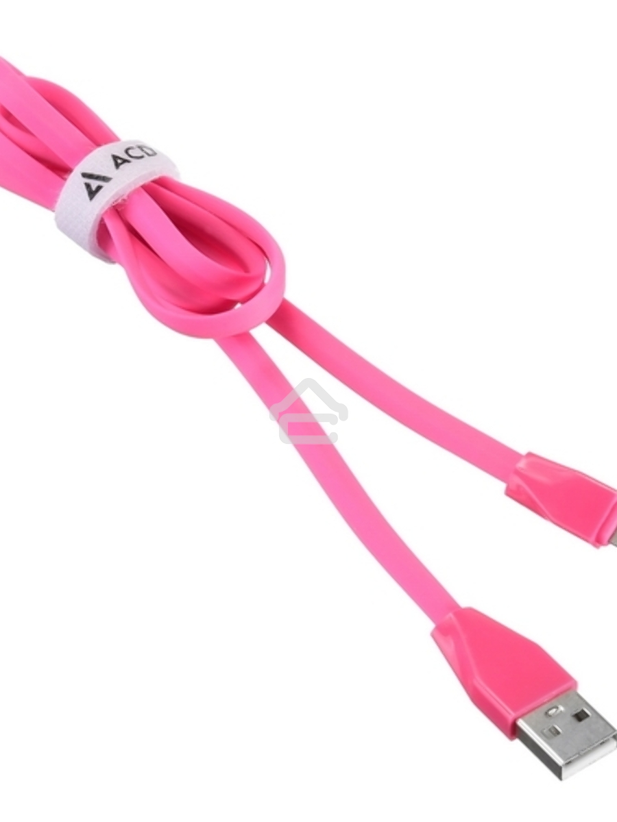 Кабель USB ACD-Life Lightning ~ USB-A TPE, 1м, маджента (ACD-U920-P5M)